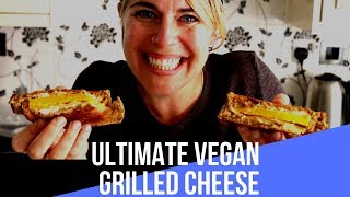 How to make a Vegan Grilled Cheese  Just Veganin [upl. by Rebba]