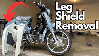 Honda Super Cub C125  Leg Shield Removal [upl. by Nolaf]