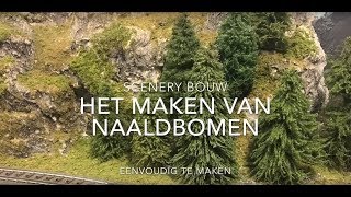 How to make spruce trees H0  Scenery building  Naaldbomen maken H0  Scenerybouw [upl. by Chari]