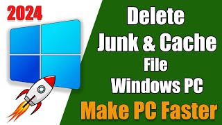 How To Delete JunkCacheCrash File To Boost PC Performance  Clear Temporary Files Windows 1011 [upl. by Ellehcyt182]