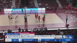 NMSU volleyball swept by New Mexico [upl. by Oakleil948]