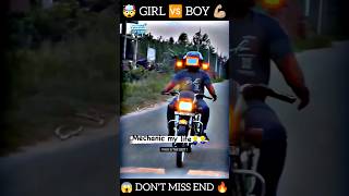 GIRLS VS BOYS 🔥💪🏼 bikergirl bikestunt motovlog shorts livebigagency 4rabetind [upl. by Jermayne746]