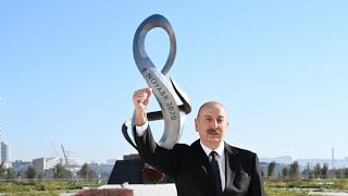 İlham Əliyev Bakıda Zəfər parkının açılışında iştirak edib [upl. by Norma]