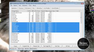 DTaskManager A Alternative To Windows Task Manager by Britec [upl. by Elay450]