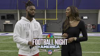 Buffalo Bills Damar Hamlin embracing each chapter of his story  FNIA  NFL on NBC FULL INTERVIEW [upl. by Nalrah]