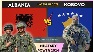 Albania vs Kosovo Military Power comparison 2024 [upl. by Bergin]