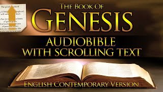 Holy Bible Audio GENESIS 1 to 50  With Text Contemporary English [upl. by Annaiviv]