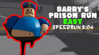 Roblox BARRYS PRISON RUN EASY Speedrun 804 [upl. by Eba260]