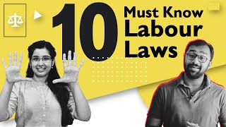 Top 10 labour laws in India for Employees FtLabourLawAdvisor [upl. by Connor]