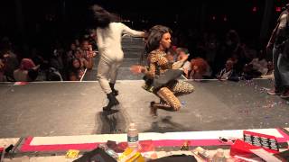 FQ PERFORMANCE LATEX BALL 2015 PART 4 TATI VS DAWN [upl. by Annadal]