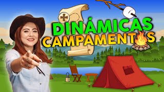 🏕 DINÁMICAS Divertidas para CAMPAMENTOS 🏝🎉 Juegos originales outdoor de integración [upl. by Aikkan]