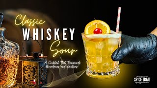 Classic Whiskey Sour Cocktail Recipe  How to make Whiskey Sour at home [upl. by Inaniel]