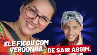 KINZINHO TEVE O DIA DO CABELO MALUCO  Kika Campos cabelomaluco aranha vlog teia homemaranha [upl. by Caneghem]