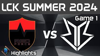 NS vs BRO Highlights Game 1 LCK Summer 2024 NS RedForce vs OK BRION by Onivia [upl. by Atis]