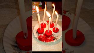 Diy candle stand craft ideas ♥️😍diycandlestand diycraftideaswallputtycraftideas diwalidiydiya [upl. by Uzzial]