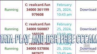 TATA PLAY 83E AND VIDEOCON 88E FREE CCCAM CLINE 2024 [upl. by Aivek297]