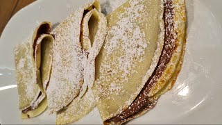 Crepes in bottiglia  Ricetta perfetta nutella facile pronte in 5 min [upl. by Krishnah]