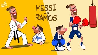 Effects of Messi being teammates with Sergio Ramos [upl. by Arded]