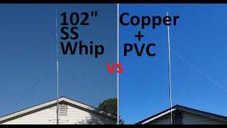 102 SS Whip vs Homemade CB Radio Base Antenna [upl. by Higgins]