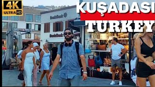 Kuşadası Summer Walking Tour🇹🇷Aydın TURKEY 4KUHD [upl. by Upton]