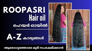 Roopasri hair oil A Z Details for healthy amp strong hair  All hair problems one solution Roopasri [upl. by Ophelie]