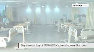 Aerojet steriz Biodecontamination system With Huwasan Disinfectant [upl. by Sinnaoi]