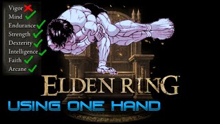 Elden Ring but I can only use 1 Hand to play eldenring challengerun [upl. by Naahs326]