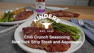 Kinders Chili Crunch NY Steaks [upl. by Bergstein]