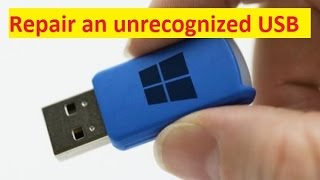 How to Repair an unrecognized USB drive [upl. by Adnarem437]