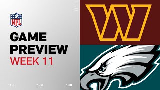 Washington Commanders vs Philadelphia Eagles  2024 Week 11 Game Preview [upl. by Anahsohs]