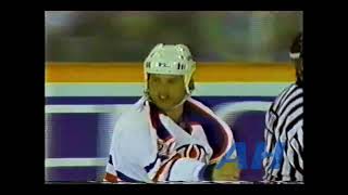 NHL Nov 22 1992 Shayne CorsonEDM v Richard PilonNYI Edmonton Oilers New York Islanders [upl. by Kara]