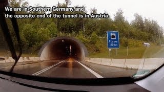 Tunnel from Germany to Austria Füssen [upl. by Frymire]