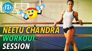 Neetu Chandra Workout Session  iDream Filmnagar [upl. by Nwahsor456]