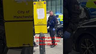 Gmp tazer man and take gun of him Manchester town center [upl. by Pillihp]