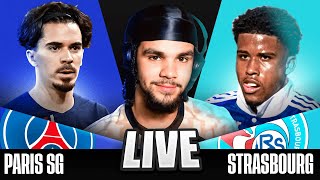 🔴PSG 42 Strasbourg • Ligue 1 LIVE WATCH ALONG [upl. by Bashemeth]