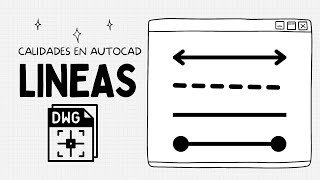 Calidades de linea en AutoCAD [upl. by Migeon]