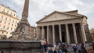 Best of Rome Walking Tour Pantheon Piazza Navona and Trevi Fountain [upl. by Roldan]