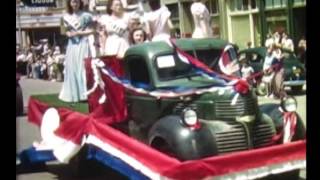 4th of July Parade 1947 Downtown Dickinson [upl. by Ennovart157]