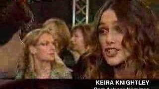 Keira Knightley on BAFTA Awards 2008 [upl. by Gittel]