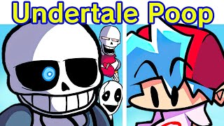 Friday Night Funkin VS Sans Papyrus amp Gaster  Undertale Poop Demo FNF Mod FlipaClip SansExe [upl. by Ardna379]