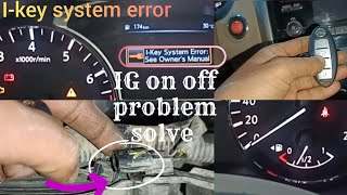 ikey system error nissan  puch batan on off problem No scan [upl. by Inus]