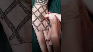 Back hand mehndi design swastikdesign trending engagementmehandi hennabyzeel halfhandmehndi [upl. by Sigfrid]