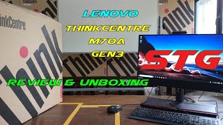 Lenovo  ThinkCentre M70a Gen 3  Unbox  Review [upl. by Blockus]