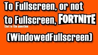 Fortnite Fullscreen vs Fortnite Windowed Fullscreen FPS Test Radeon VII amp GTX 970 [upl. by Christina]