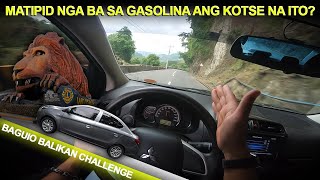 GAANO KA KATIPID SA GASOLINA 2023 MIRAGE G4 BAGUIO BALIKAN CHALLENGE [upl. by Byler]