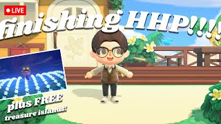 5 FREE treasure islands amp finishing happy home paradise in animal crossing new horizons [upl. by Leahcimal]