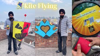 Unboxing 😍Testing Monofil Gattu  Full Review Pipa Combate Kite 🪁 Flying in Amritsar [upl. by Orlov572]