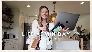 VLOG life admin day get organized reset and plan with me [upl. by Creigh131]