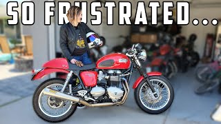 Revisiting The Triumph Thruxton 900  Im So Frustrated [upl. by Lafleur]