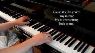 Mirrors Justin Timberlake  Piano Cover with lyrics [upl. by Esinyt]